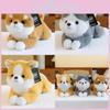 Inu Shiba Lying Husky Corgi Plush Toys Stuffed Animal Dolls Kids Birthday Gifts