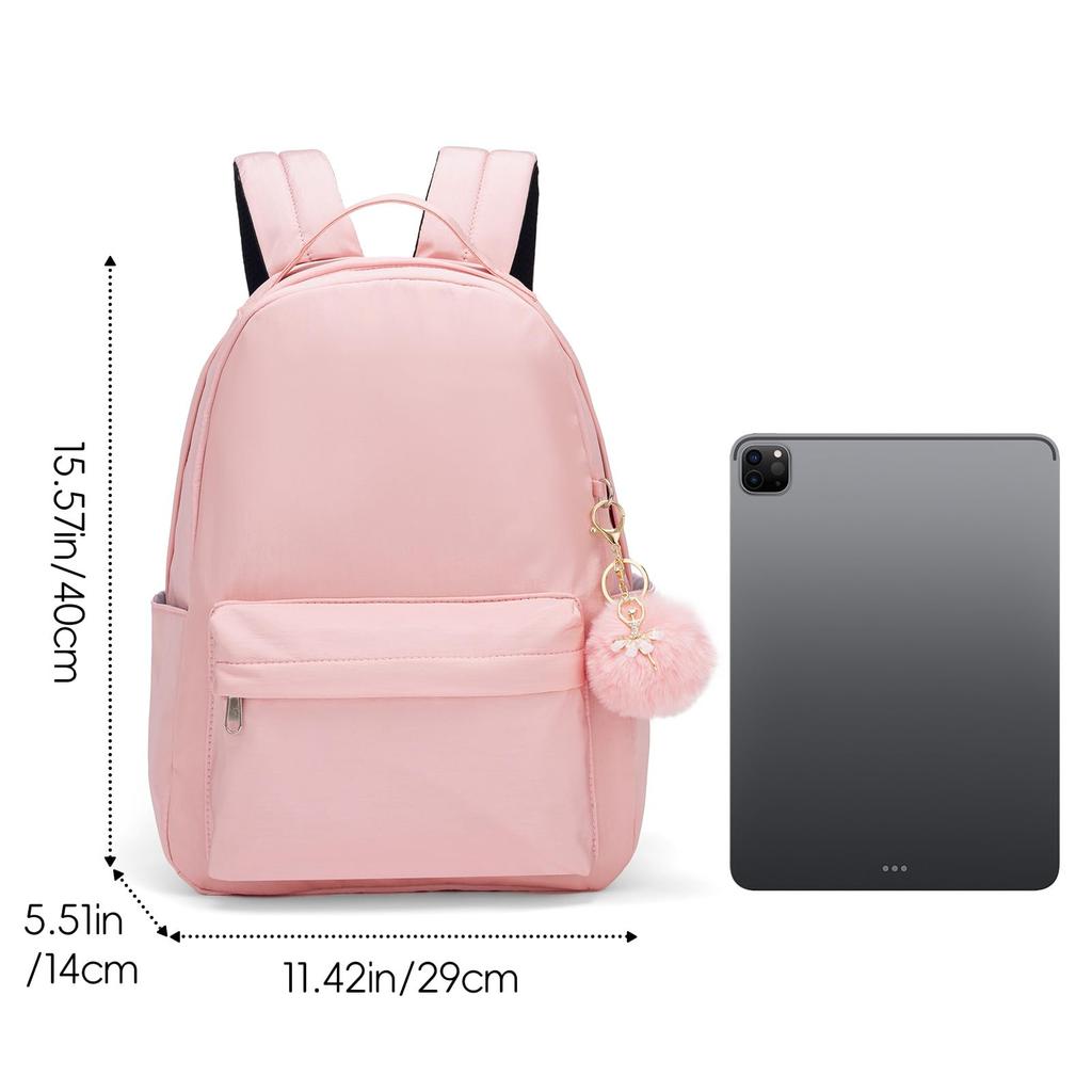 Backpack for and Easy To Perfect for Outdoor and A Great Gift for Elementary School [Maeau] Water-Repellent Girls, Adjustable, Cute, Simple, Use,