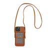Applicable To Iphone13 Oblique Strap Insert Card Mobile Phone Case Plaid Change Card Bag Function Leather Case Protective Case XRXS
