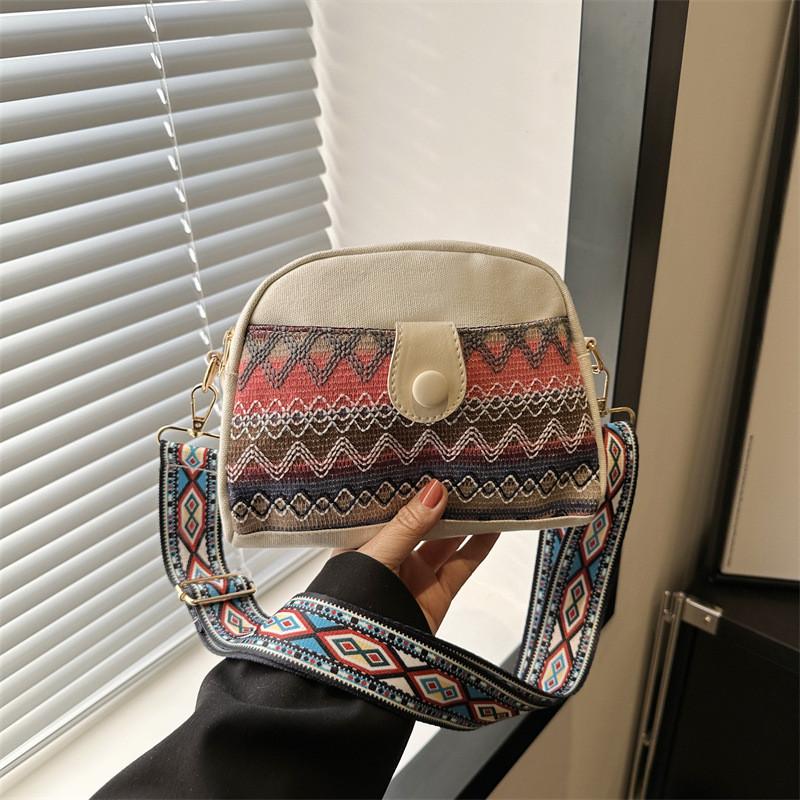 Fashionable Canvas Spring 2024 Ethnic Womens Bag With Spacious Design And Chic Style
