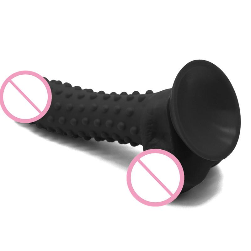 Sexy Prickly Gode Dildo Sex Toy Faux Penis Soft Dildo With Bump Thorn Suction Cup Anal Sex Women Couples Masturbators 2#