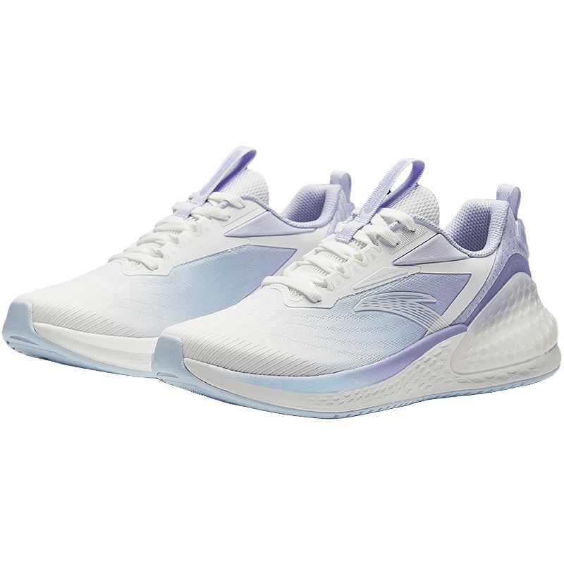 Anta C37+ Moteable Komfortable Støtdempende Pustende Lettvekt Lave Løpesko Dame sneaker Hvit Blå Lilla 922425507-8