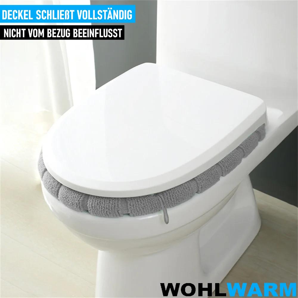WOHLWARM Toilet Seat Cover Toilet Seat Cover Toilet Cover Warmer Soft Washable