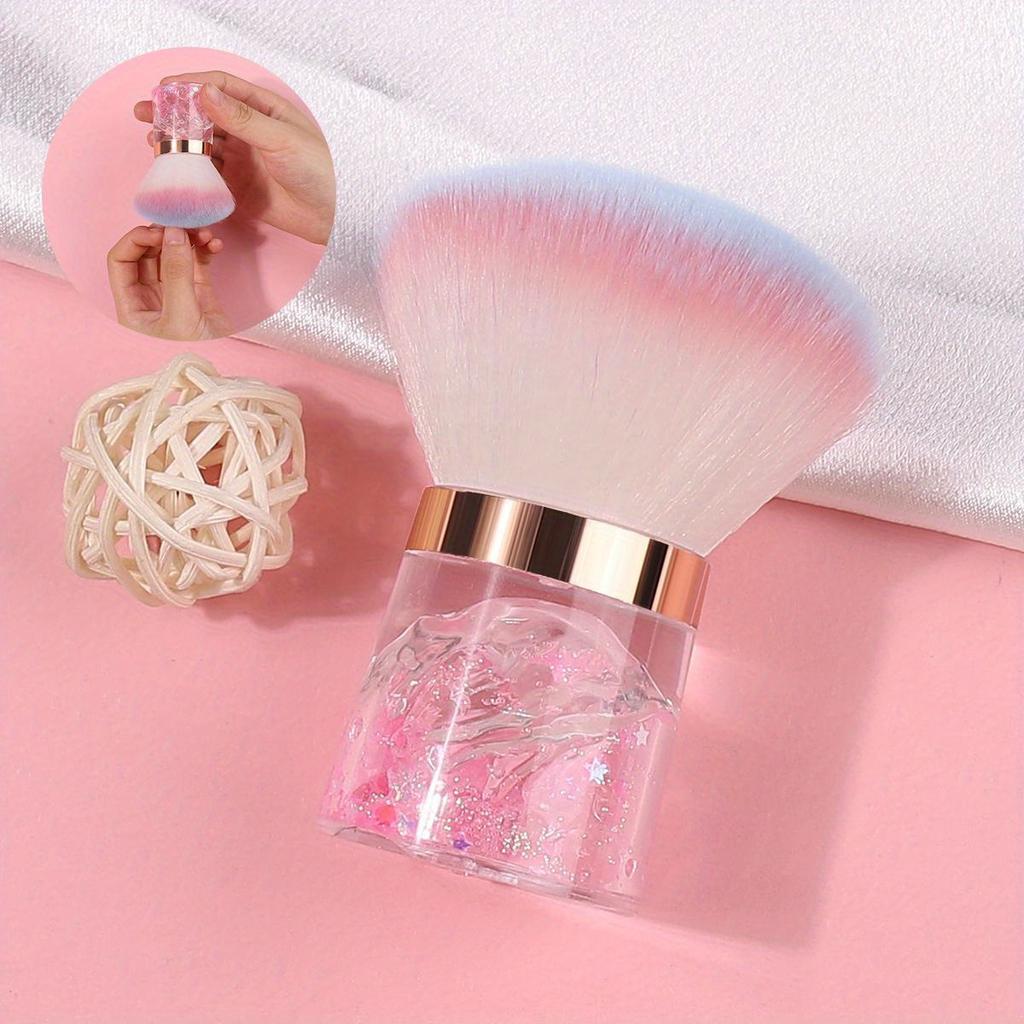 Nail Art Mushroom Rose Head Brush Remove Nail Dust Brush Polish Powder Cleaning Tool Beauty Makeup Brushes Manicure Tool
