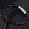 Men Bracelet Chinese Traditional Gossip Stainless Steel Buckle Charm Bracelet Bangle Male Wristband Gift