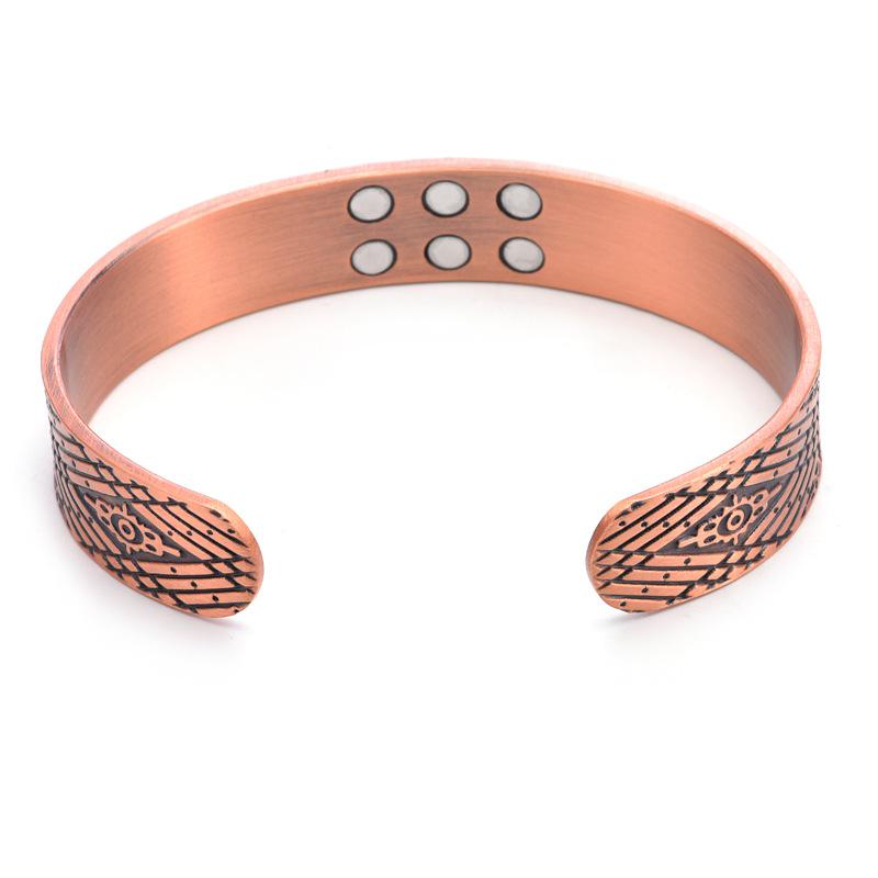 Bracciale Magnetico Ping An Guardian in Rame Puro - Motivo Romboide