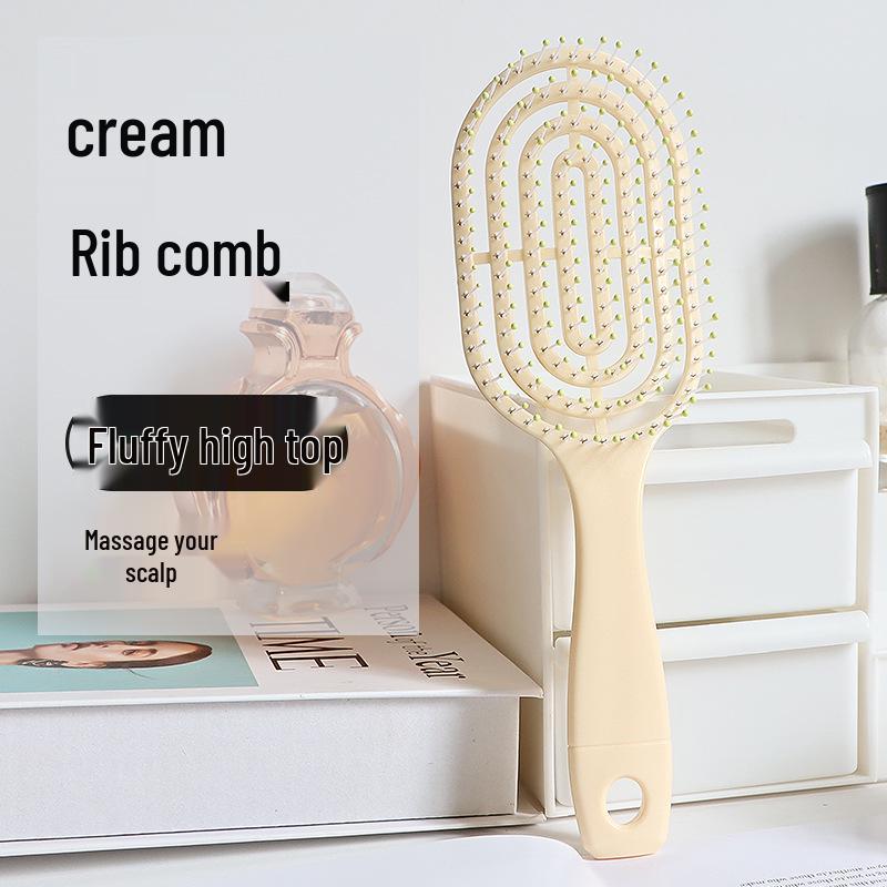 Women's Air Cushion Massage Comb - Anti-Static Curved Design for Styling and Detangling