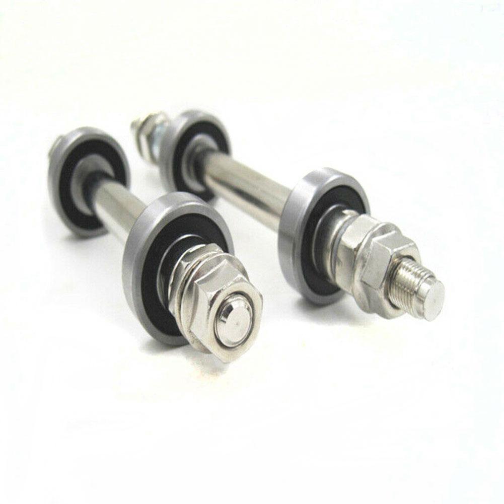 14CM 18CM Bicycle Wheel Hub Axle Front Rear 6000/6200 Bearing Solid Shaft Bicycle Axle Lever Bike Repair Tool Accessories