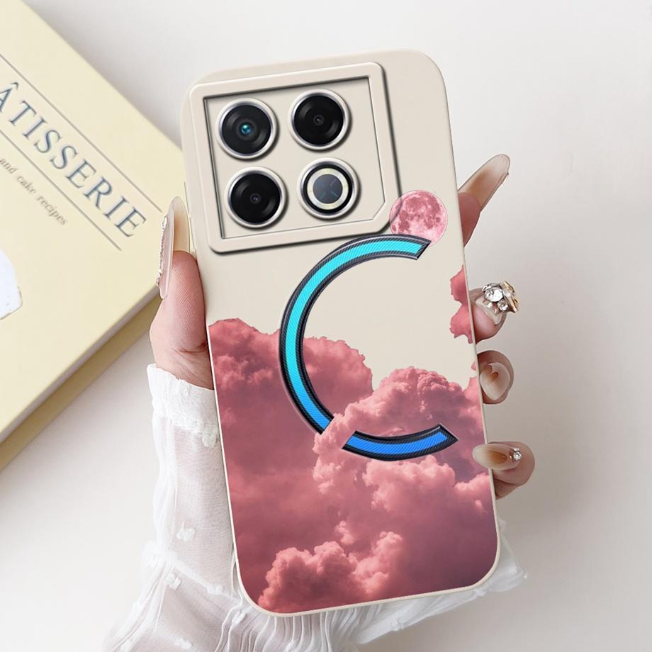Soft Silicone TPU Matte Funda For Infinix GT 20 Pro / Infinix X6871 GT20Pro Phone Case Back Cover Astronaut Moon Night Painted