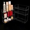Clear Acrylic Organizer Shelf For Cosmetic Perfume Skincare Makeup Toy Spices Stand Tabletop Vanity Tray Shelf Display Showcase