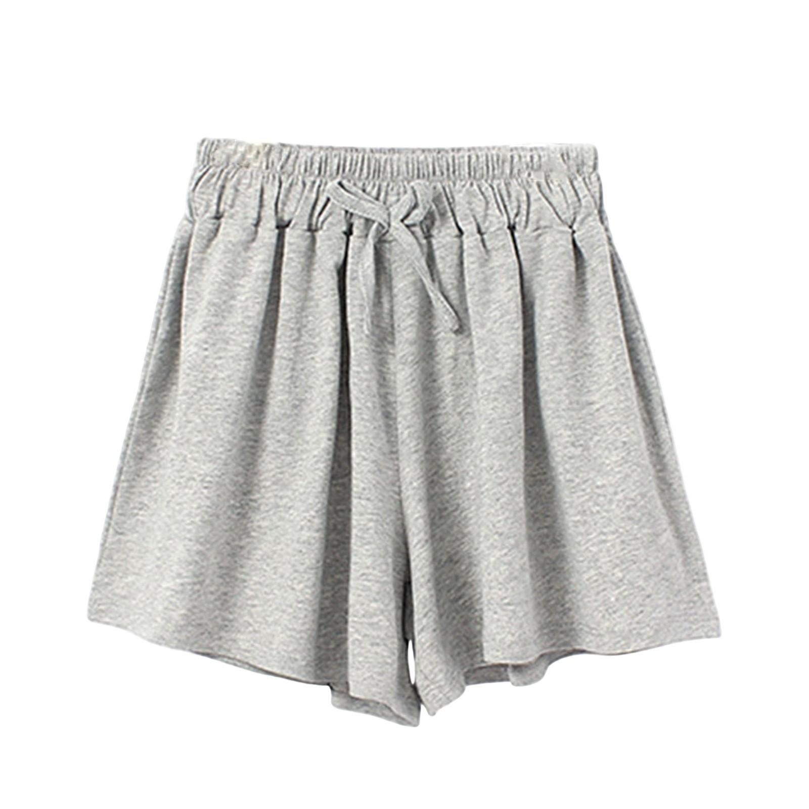 Women s Casual High Waist Elastic Drawstring Shorts Lightweight Summer Lounge Wear for Daily Comfort 150