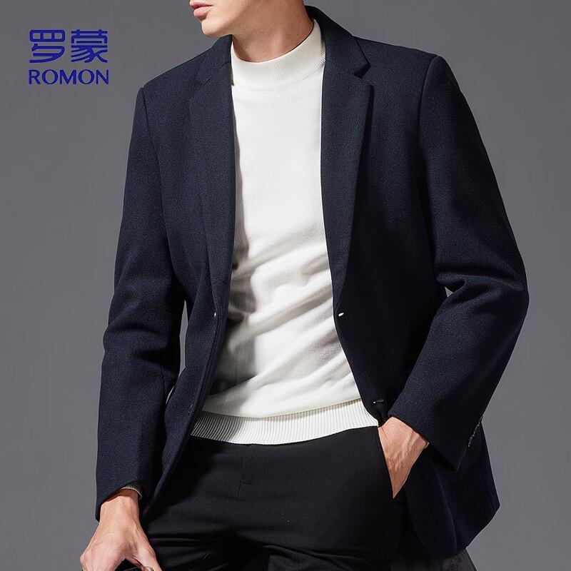 Men's Wool Blend Business Casual Suit Jacket