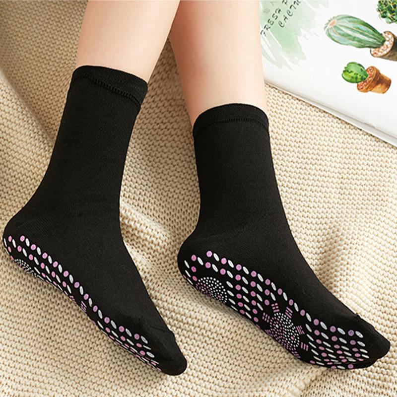 

Tourmaline Self-Heating Cotton Socks: Cold-Proof, Washable, Unisex, Warm Massage Function