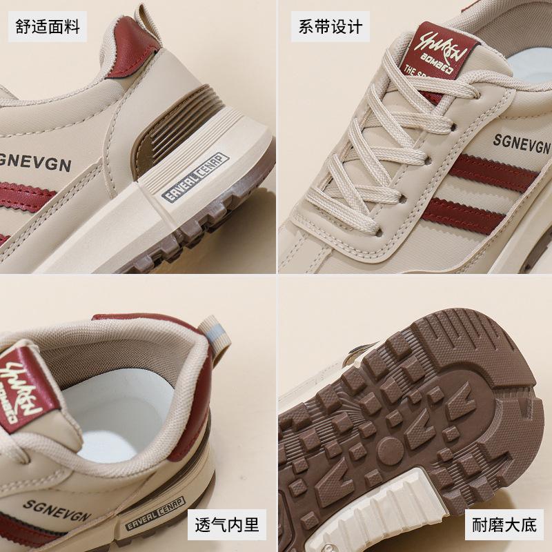 Ins Korean Version of the New Dad Shoes Girl 2025 Spring Student Running Sports Thick Sole Height Increase Casual Street Shot 5998