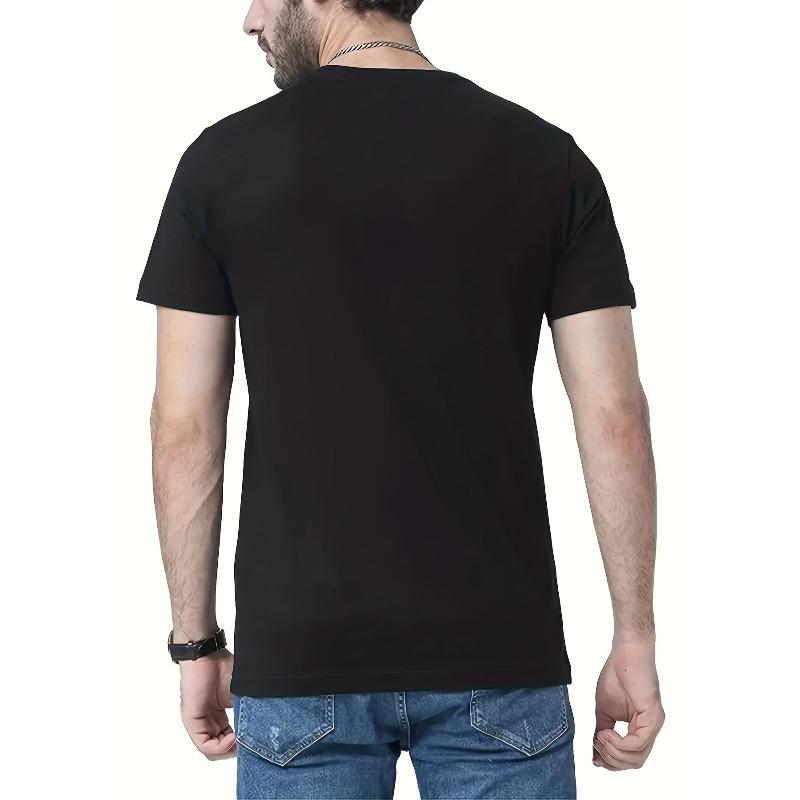 European sizes Summer Men's Fashion Pattern Short Sleeve T-Shirt with Letter Print
