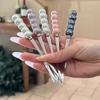 Stainless Steel Dinner Fork Long Handle Table Forks Set Korean Cutlery Four Tine Salad Dessert Fruit Forks Kitchen