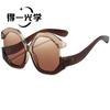 European and American fashion cat eye oversized sunscreen sunscreen sunglasses personalized color matching street sunglasses advanced sunglasses