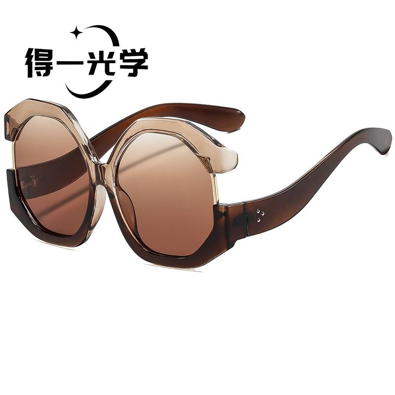 European and American fashion cat eye oversized sunscreen sunscreen sunglasses personalized color matching street sunglasses advanced sunglasses