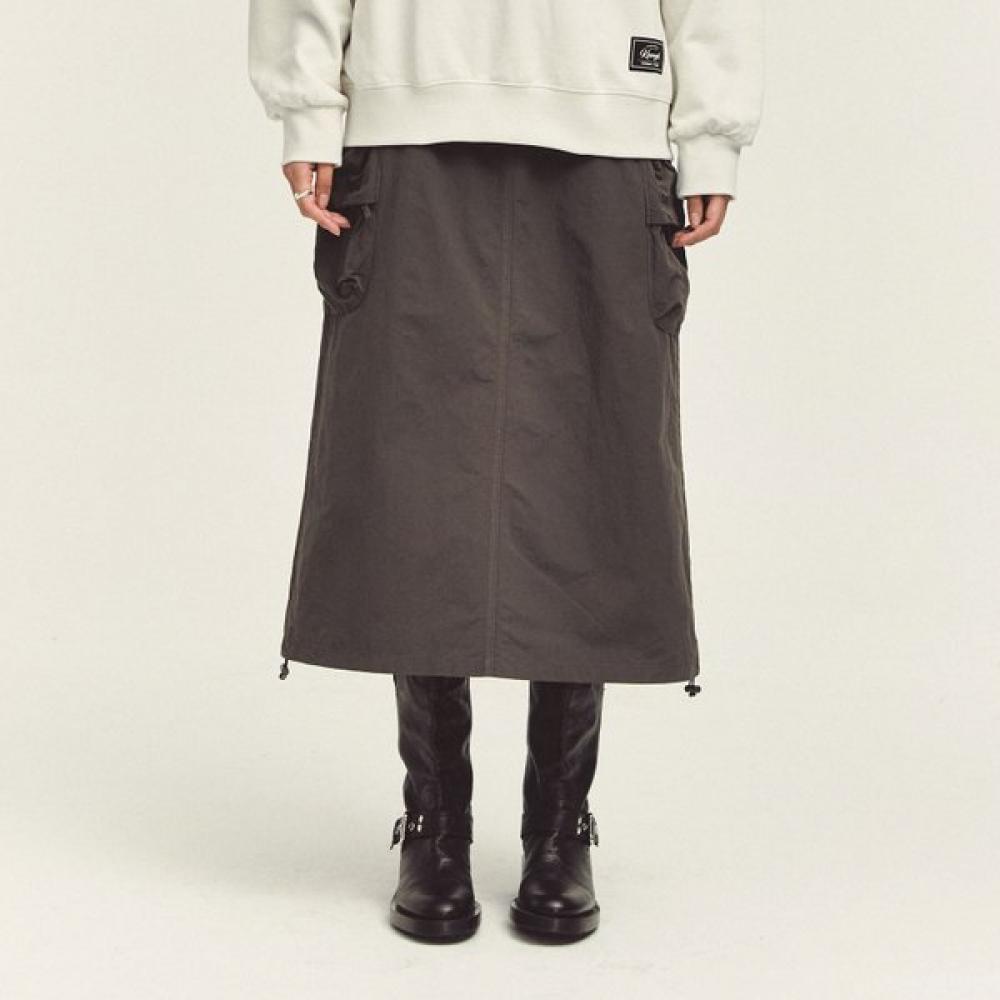 KANGOL Женская нейлоновая юбка-карго Угольный 8111 S