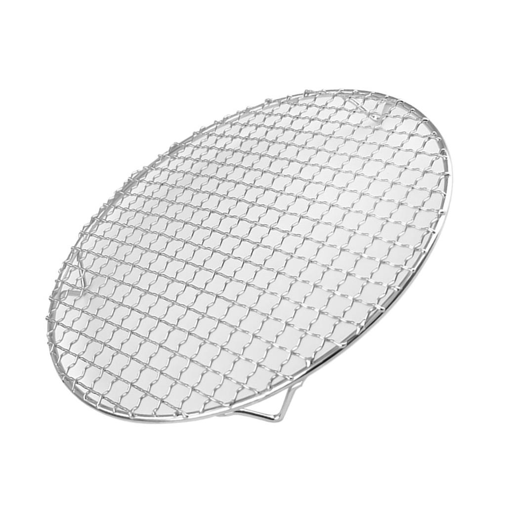 Barbecue Rack Multipurpose Round Stainless Steel Crossing Wire Steaming Cooling Barbecue Rack/Carbon Baking Net/Grill/Pan