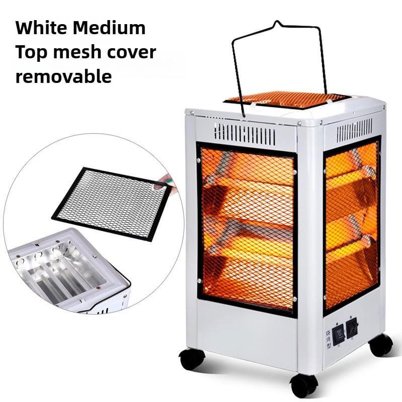 Forno Elettrico Portatile Regolazione Temperatura Tipo Barbecue Riscaldatore a Cinque Lati Sistema di Riscaldamento Domestico Ventilatore Elettrico per Riscaldamento