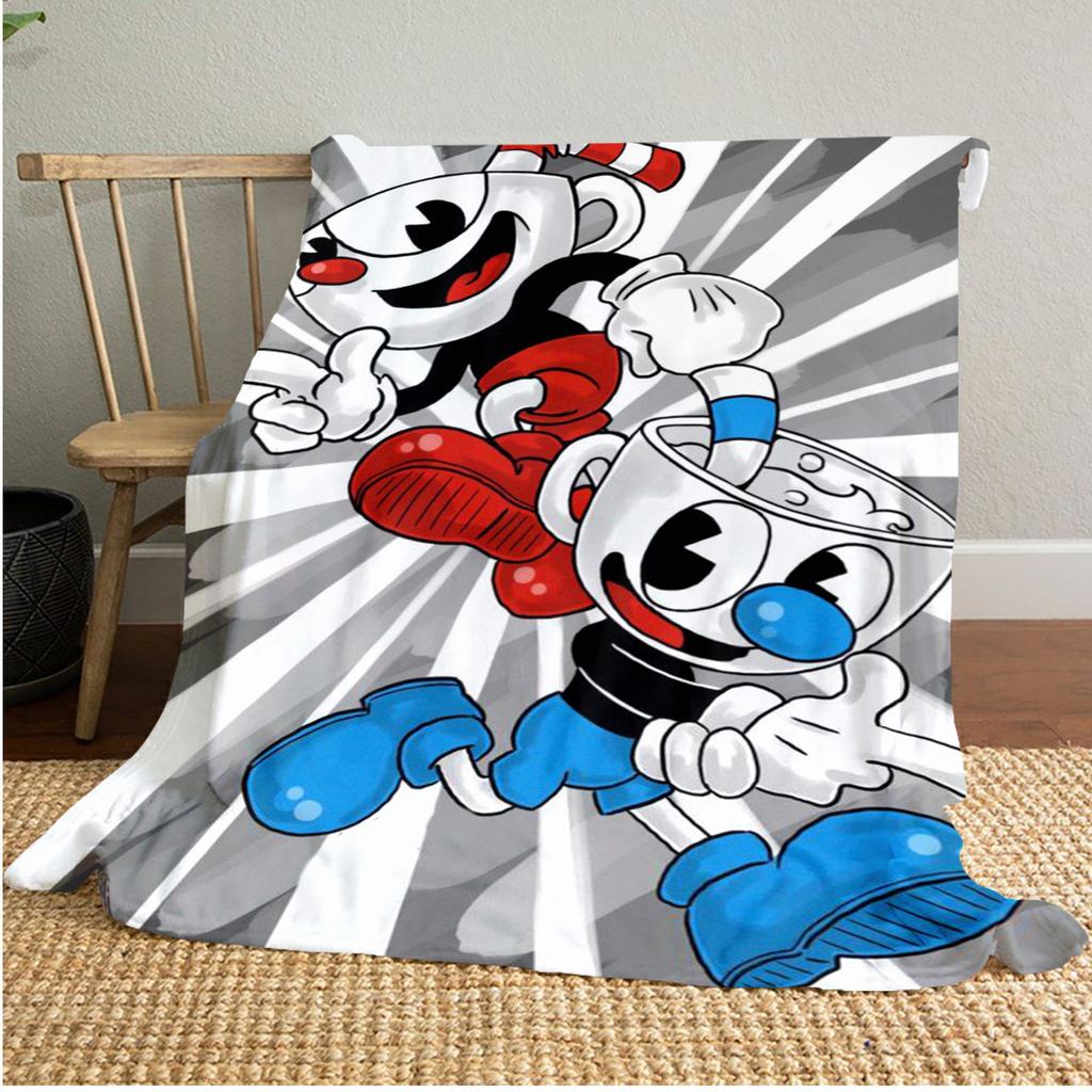 Cuphead's Devil Deal Soft Comfortable All Seasons blanket Sofa Office Naps blanket Outdoor Travel throw Perfect Gift
