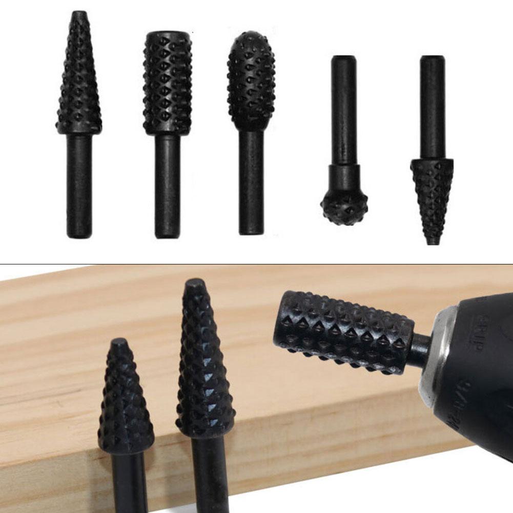 6Piece DIY Grinding Head Set Carbide Steel DoubleCut Heads for Detailed Grinding and Polishing on Various Surfaces