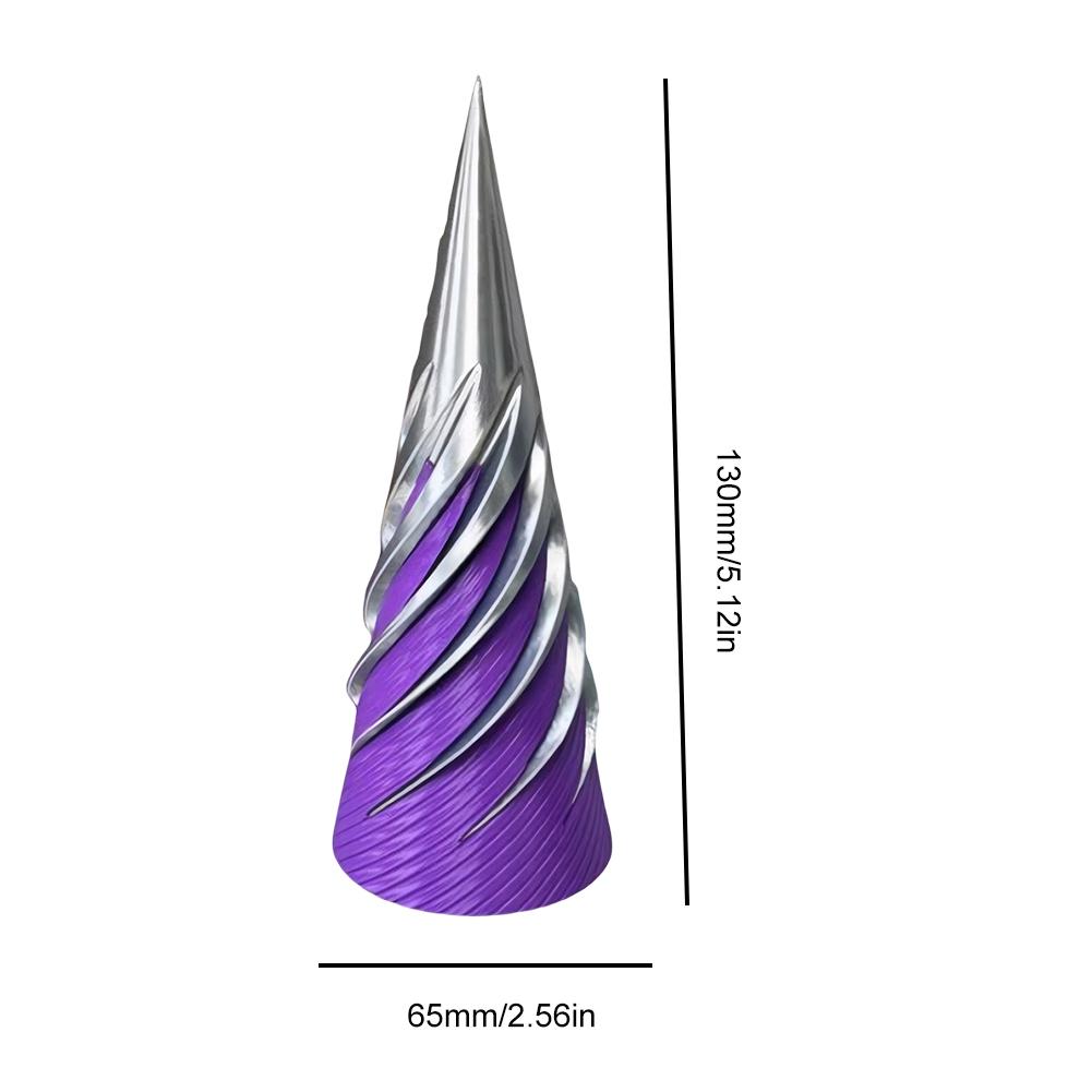 

Mini 3D Printed Spiral Cone Toy Fidget Toy Stress Relief Impossible Pyramid Passthrough Sculpture Toy for Kids and Adults Gift