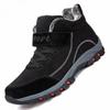 Waterproof Winter Men Boots Cow Suede Warm Snow Women Boots Men Work Casual Shoes High Top High-top Non-slip Ankle Boots
