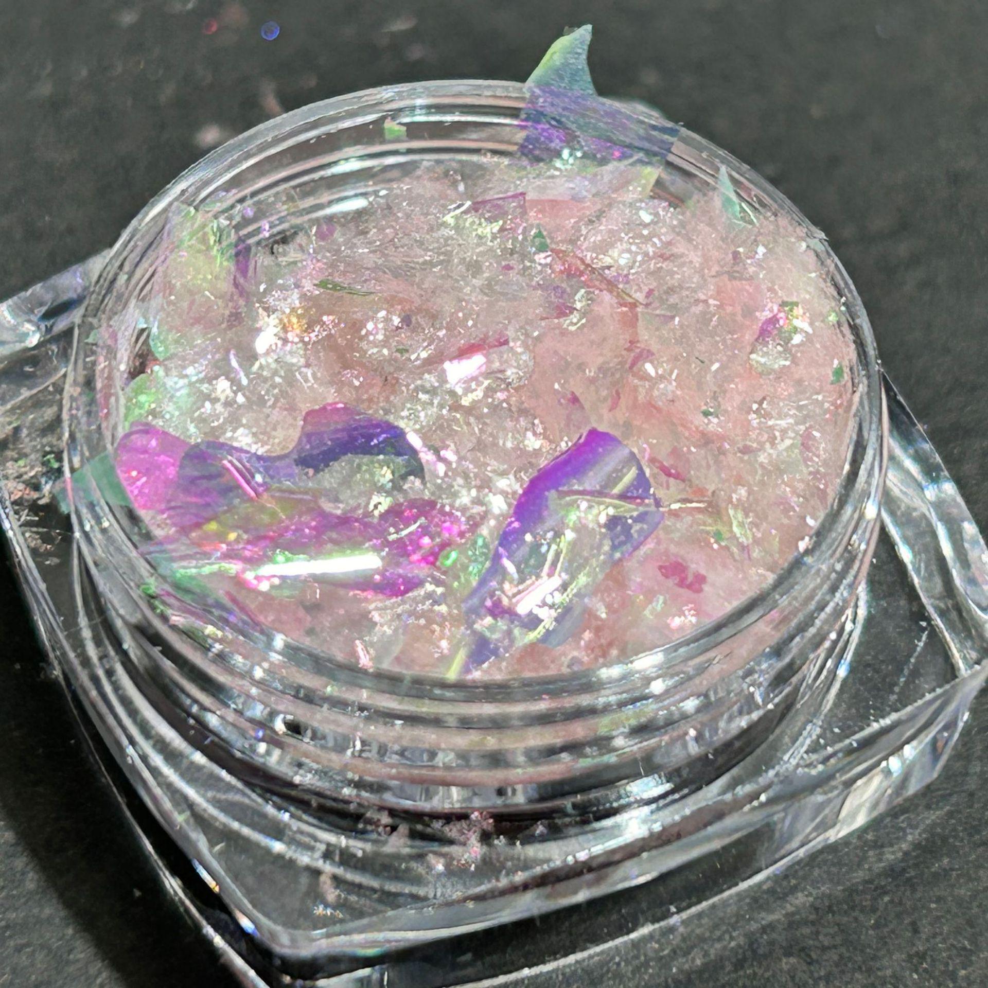 

Аврора Опал Розовый Хлопья Льда Переливающийся Ювелирный Декор для Ногтей 0.5 grams