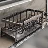 Stainless Steel Auto Drain Tray Partition Drain Rack Self-draining Sink Shelf  Kitchen