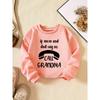 Creative 'Call Grandma' Graphic Tops For Toddler Girls, Trendy Long Sleeve Sweatshirt Kids Party Street Daily Clothing Gift