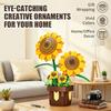 New Sunflower Building Blocks Flower Bouquet Model Bricks Set Idea Home Decoration Educational Puzzle Toys Holiday Gifts