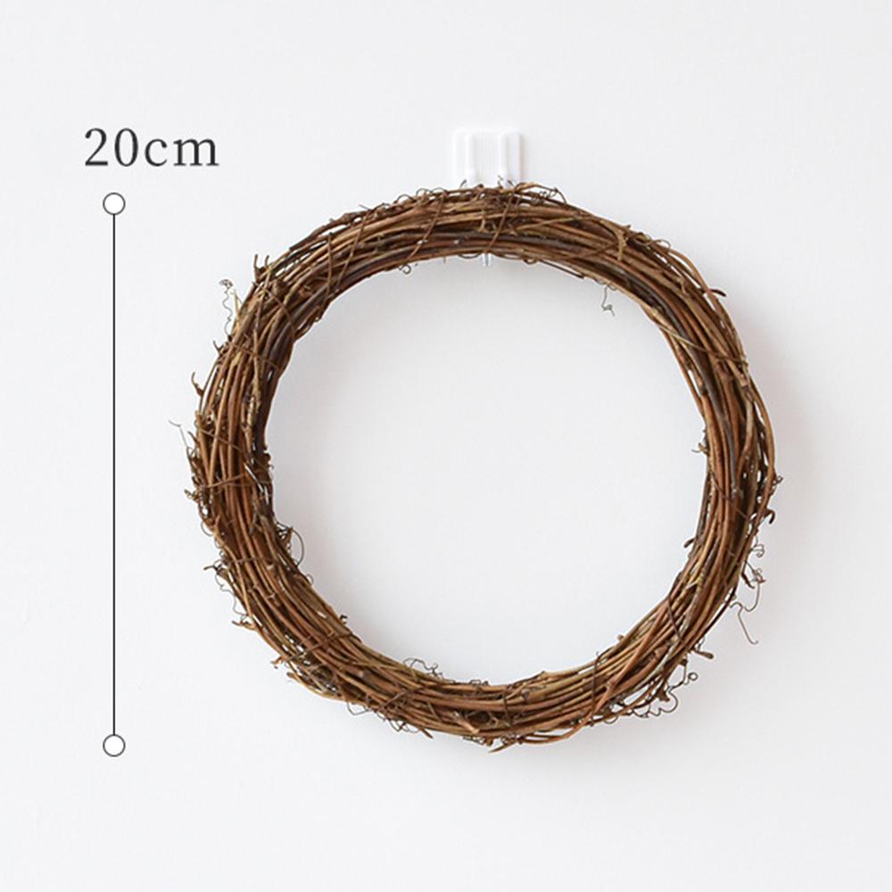 Easy to Shape Rattan Ring Artificial Flowers Garland  Perfect for Home Christmas Decor 10cm/15cm/20cm/25cm/30cm/40cm