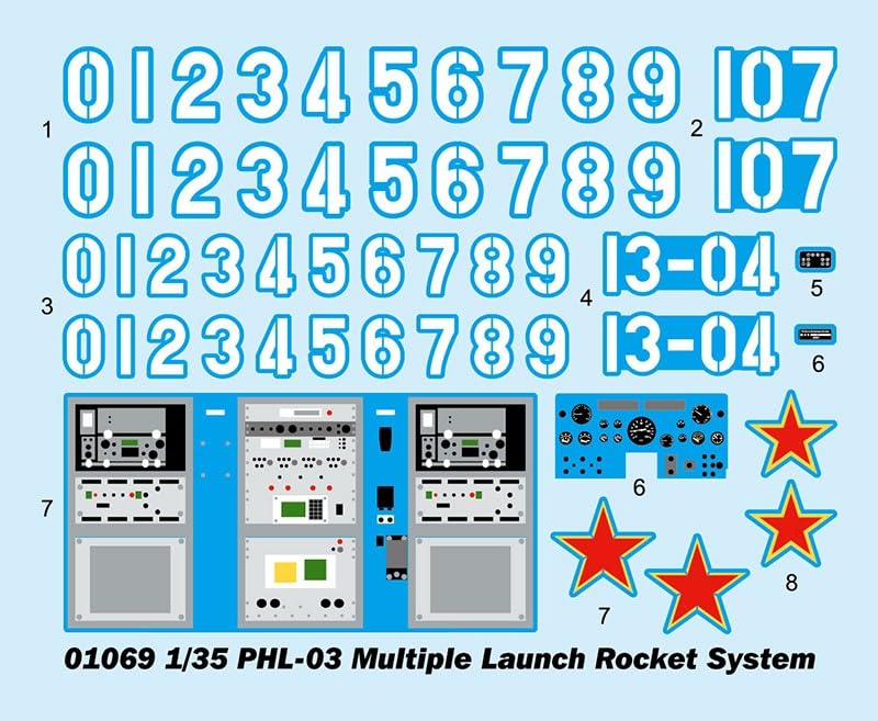 Trumpeter 1/35 Chinese Army Type 03 300mm 12-barrel Self-Propelled Rocket Launcher Plastic Model 01069
