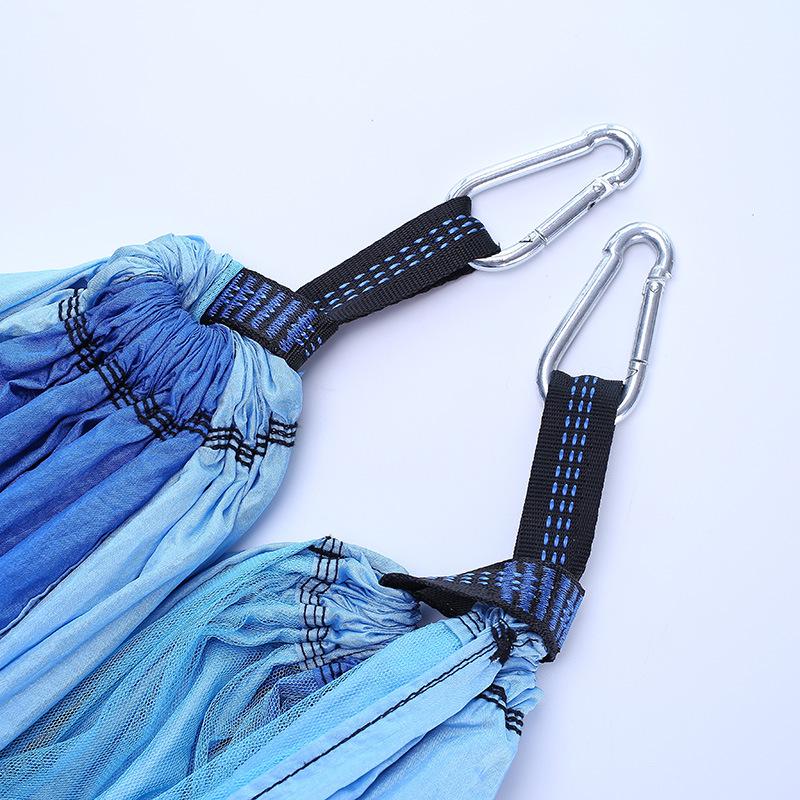 Single & Double Quick-Open Camping Hammock with Mosquito Net - Anti-Roll, Parachute Cloth, Outdoor Use