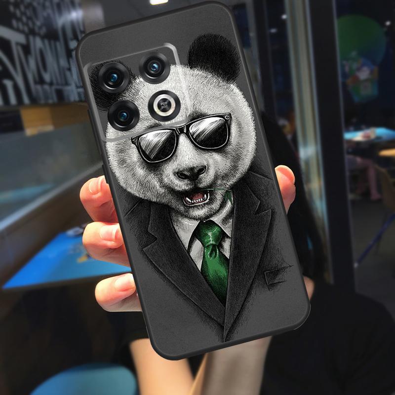 Cartoon Cute Panda Bear Funda For OnePlus 12R 13 R 12 11 9 10 Pro 8T 9RT 10T OnePlus Nord 4 CE 2 3 Lite N20 N30 Case