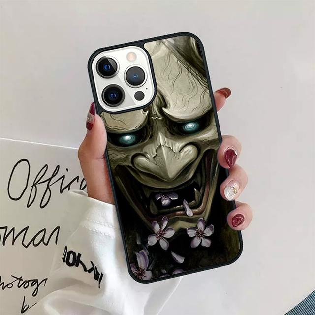 Samurai Mask Warrior Helmet Coque Shell For iPhone 17 Air 15 16 14 13 12 Pro Max 11 Pro Max Plus Phone Case Cover
