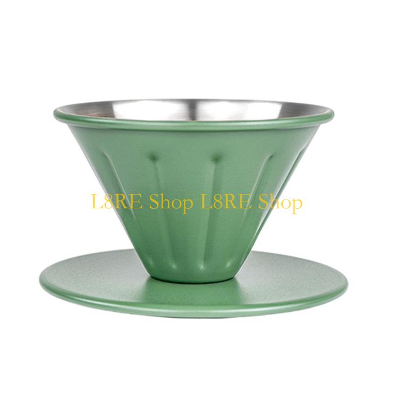 L8RE Flat Bottom Coffee Filter Cups Coffee Filter Coffee Filter Cup Dripper Manual Coffee Filter Espresso Tool
