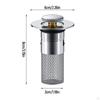 Bathroom Sink Bound Stopper, Push Type Basin Drain , Multipurpose for Restroom