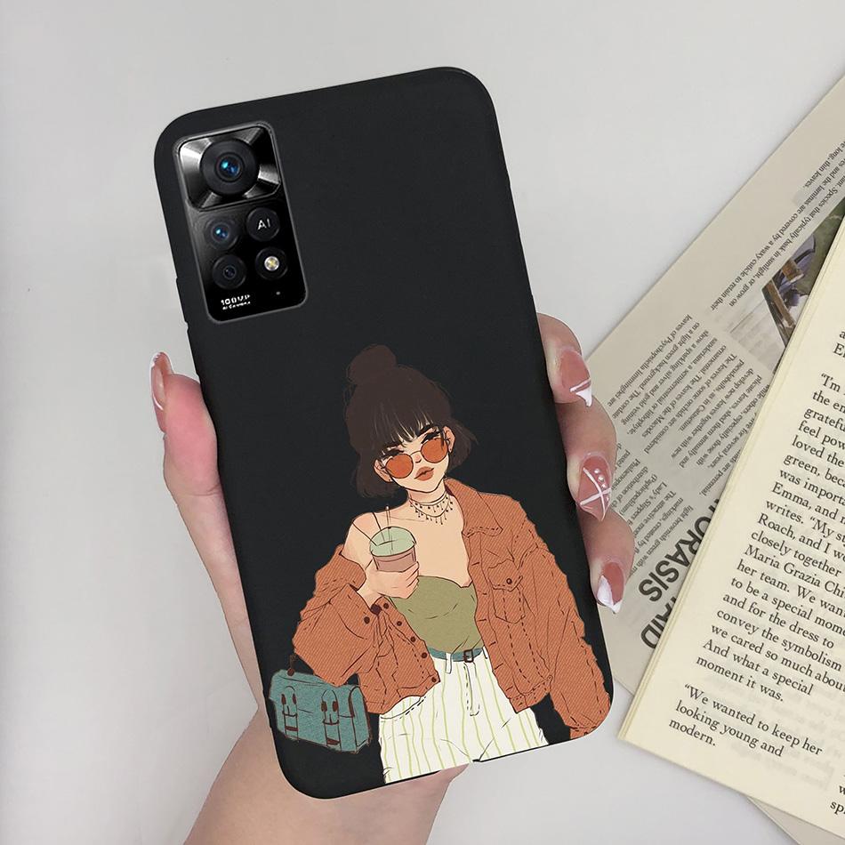For Xiaomi Redmi Note 11 Pro 4G 5G Phone Case Cute Diasy Pattern Soft Silicone TPU Back Cover Funda For Redmi Note11 11Pro Coque