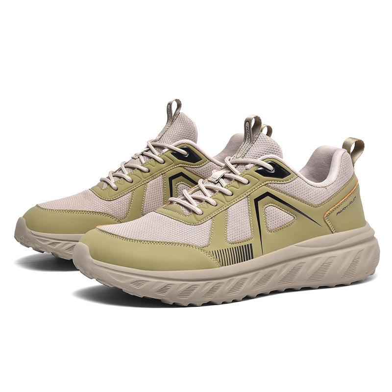 Large Size Lightweight Wide Head Casual Sports Shoes Fly-Woven Mesh Men'S Shoes Fat Feet Fat Barefoot Running Shoes