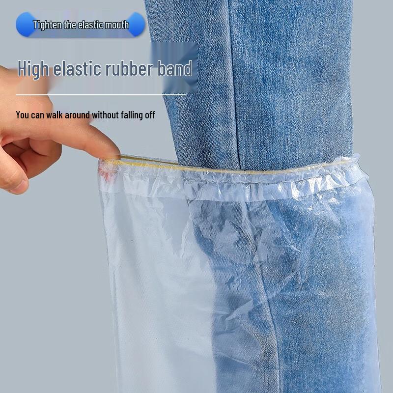 Shengbilai Wasserdichte Einweg-Überschuhe für den Außenbereich (50 Stück)