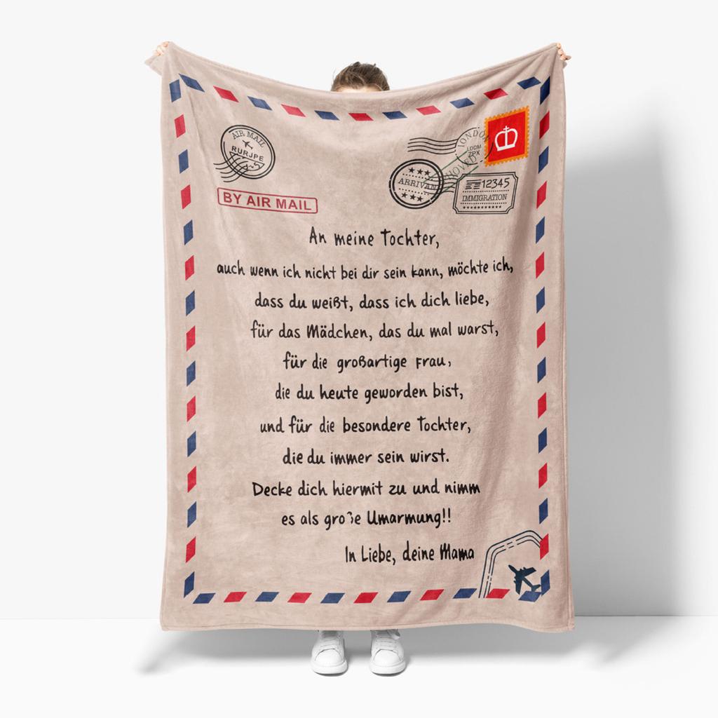 Letter Gifts Digitalprinted Polyester Bedroom Velvet Flannel Soft Sofa Cover Blanket Fleece Soft Sofa Cover Blankets for Beds