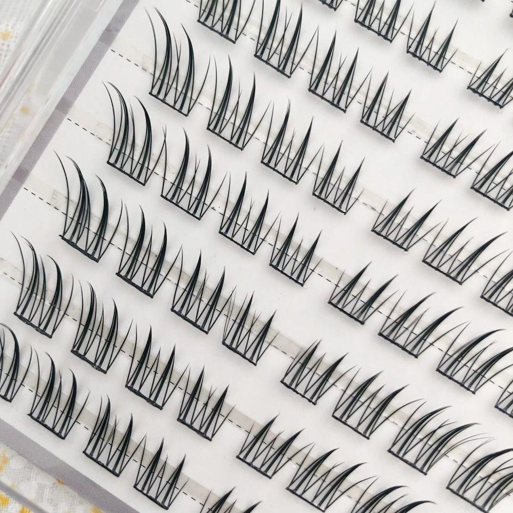 9-13mm Lengths Glue-free Eyelashes 6/10/20 Rows Korean Style Lashes  DIY Eye Makeup