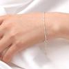 Twisted Knot 92.5 Silver Double Chain Silver Bracelet