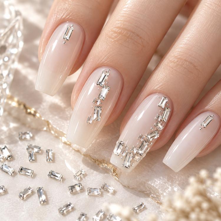 1440 PCS / Set Mini Flat Bottom Sparkling Diamond Nail Jewelry Set