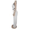 Women's Casual V-neck Button Top & Trousers Two-piece Set - New Fashion Europe/America