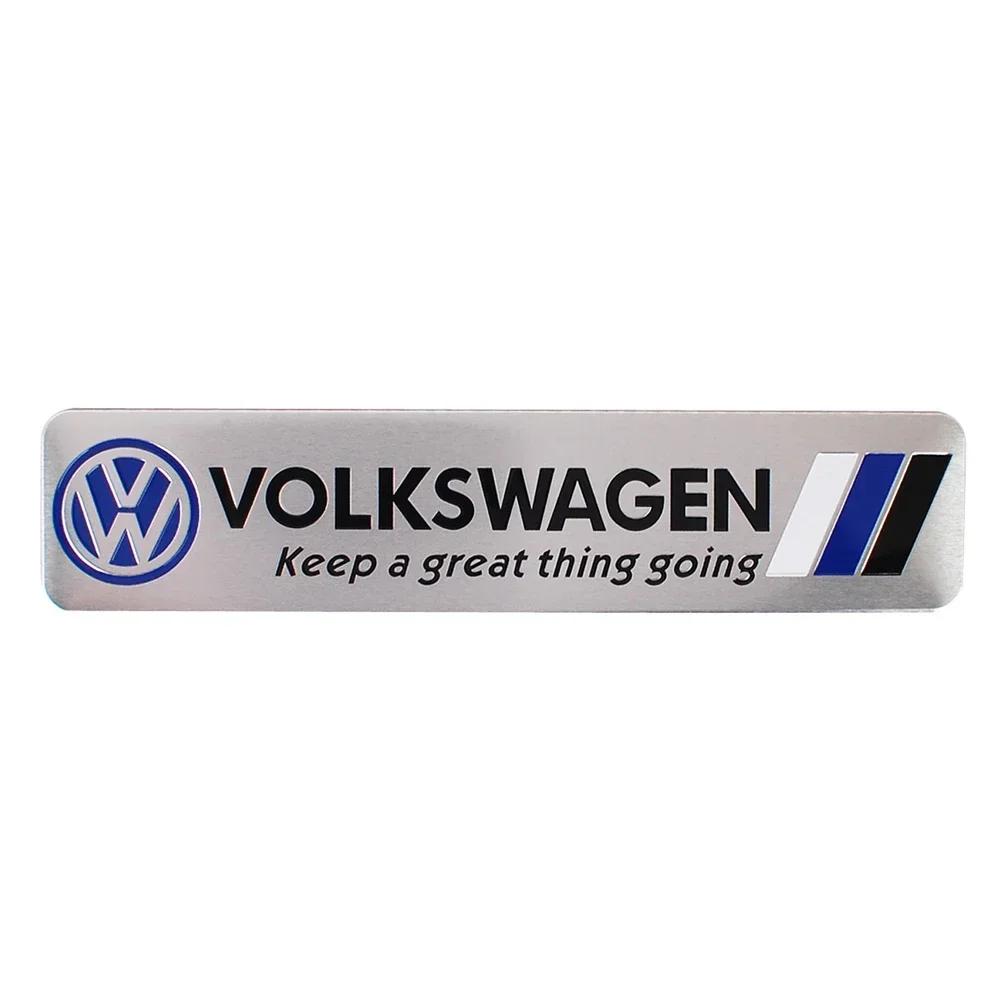 

2025 Hot For Volkswagen Rline GTI Golf Bora Beetle Scirocco POLO Sharan Sagitar Magotan Metal Car Steering Wheel Sticker Namepla