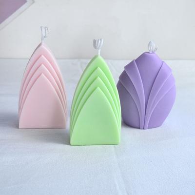 Moule à bougie en silicone en forme de montagne géométrie abstraite moule à bougie en silicone géométrie irrégulière moule en silicone pour gâteau chocolat savon